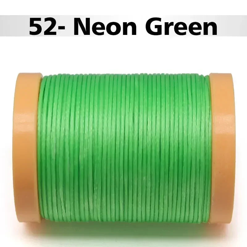 Handmade Flat Wax Thread for Leather Craft, Hand Stitching, DIY Wax Coated Strings, Repair Shoes, Sewing Tools, 0.8mm, 1.0mm