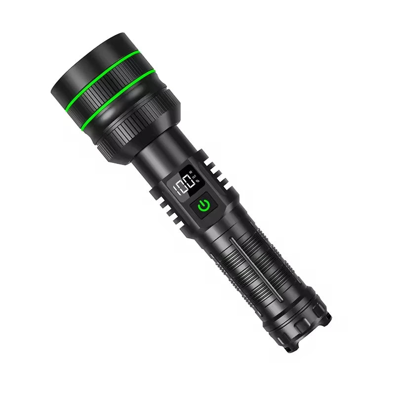 hit product long-range kilometer ultra bright flashlight, outdoor waterproof high-power strong light flashlight, rechargeable