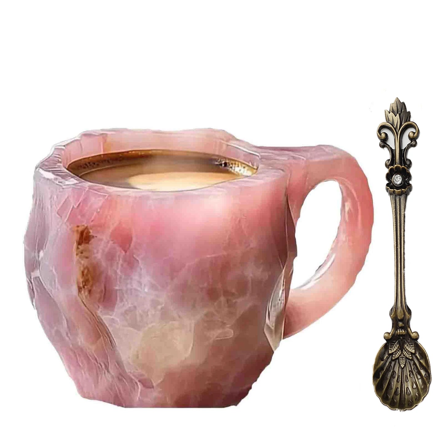 Mineral Crystal Coffee Mug 2025  New Multi-Colored Elegant Crystal Christmas Mugs Gift for Home and Office kitchen Supplies