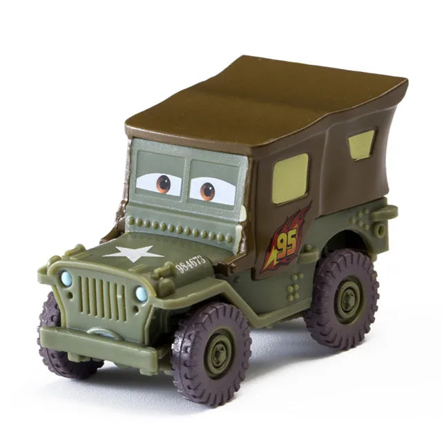 Cars toy Pixar Cars Toy Lightning McQueen Jackson Storm Mater Sally Sheriff 1:55 Diecast Model Car Toy Children Birthday Gift