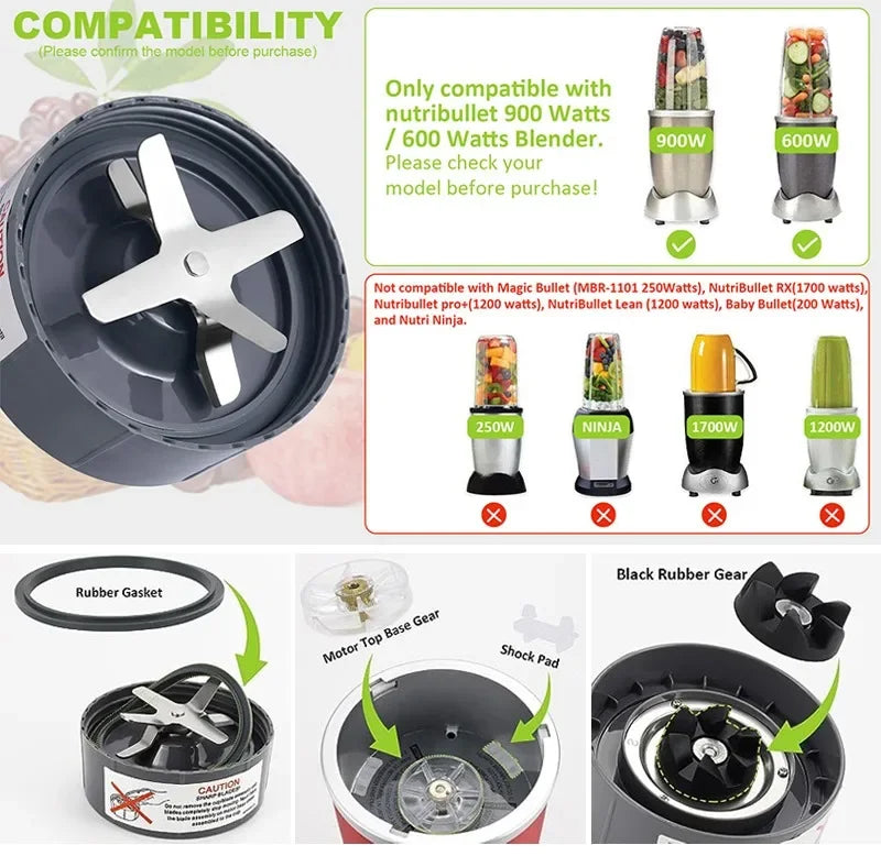 18oz 24oz 32oz NB Replaceable Accessories Bullet Juicer Blender Cups & Blade Replacement Cups Nutri Bullet Blenders 600w & 900w