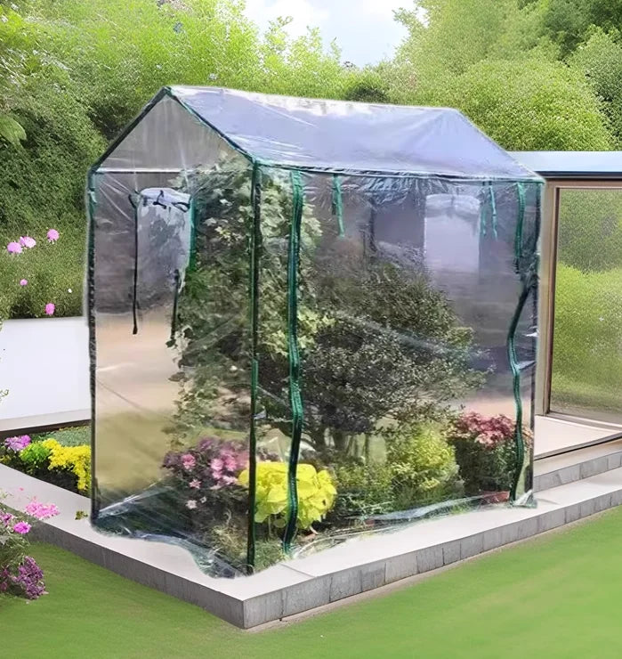 For Home Gardening Greenhouse Cover PVC Greenhouse Aluminum Foil Greenhouse Ample Growing Space Convenient Access