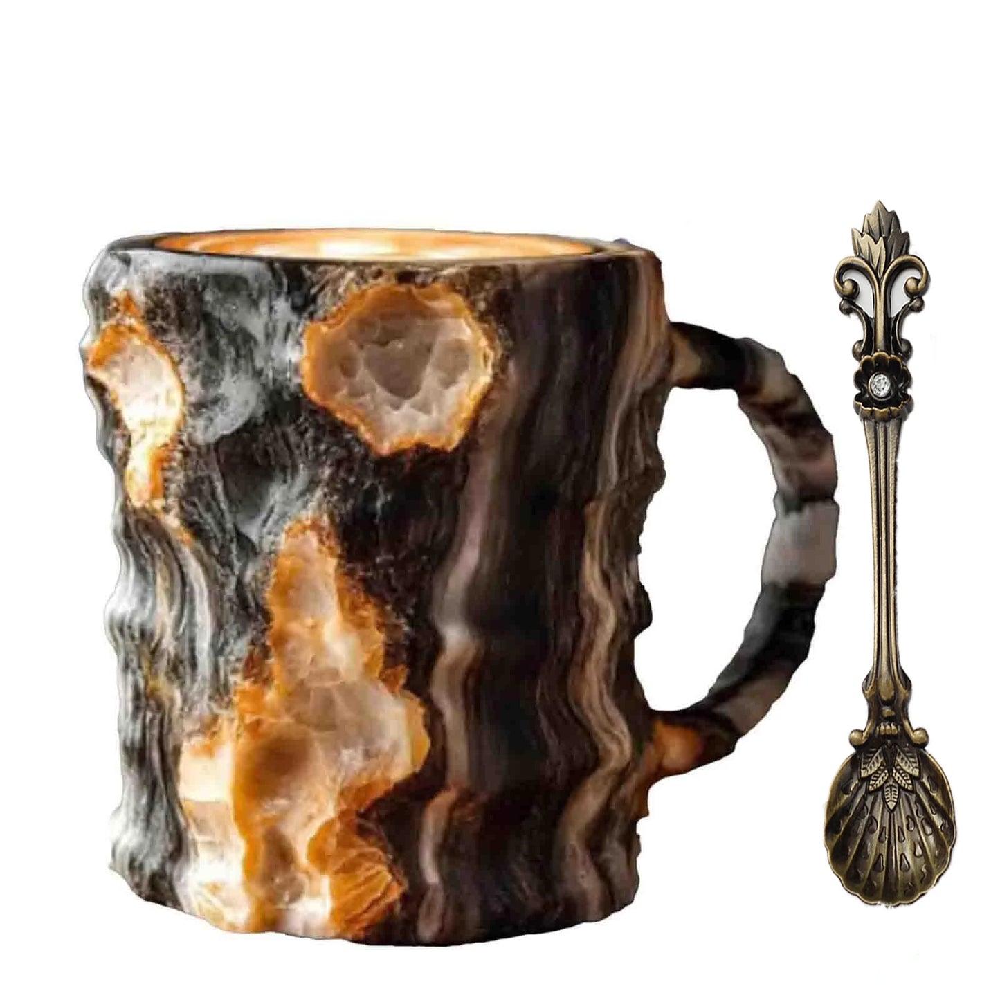 Mineral Crystal Coffee Mug 2025  New Multi-Colored Elegant Crystal Christmas Mugs Gift for Home and Office kitchen Supplies