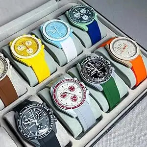 Band for Omega X Swatch Moonswatch Speedmaster 20mm 22mm Universal Curved end No Gap Bracelet for Rolex SEIKO Band For Men Women