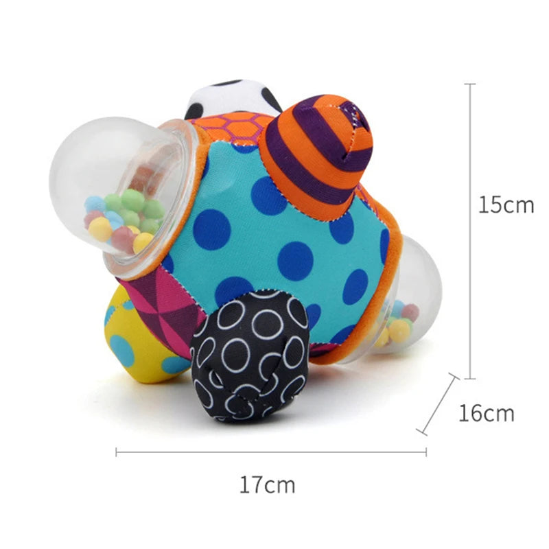 6PCS Cloth Building Blocks Baby Infant Soft Plush Doll Kids Sensory Educational Toys for Children Building Cube Construction Set