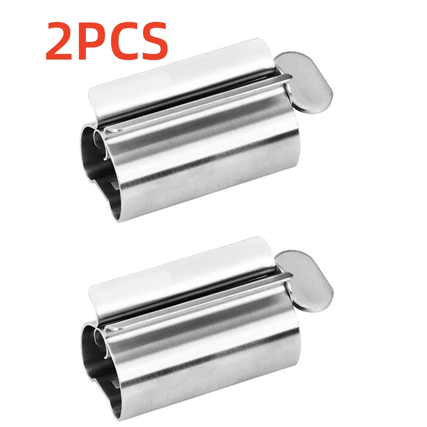1/2PCS Toothpaste Squeezer Tube Roller Stainless Steel Wringer Roller Rotate Dispenser for Cosmetics Bathroom Accessories