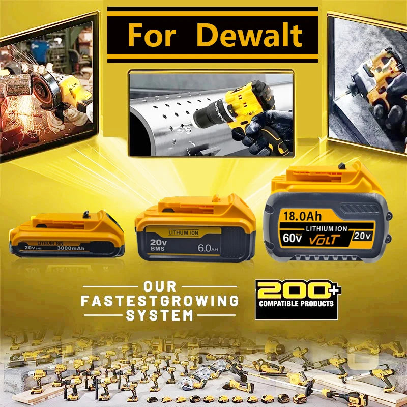 20V  DCB203 Rechargeable Li-ion Battery 3.0Ah For Dewalt Tools DCB205 DCB182 DCB206 DCB204 DCB200 DCB180 DCD DCF DCG Series