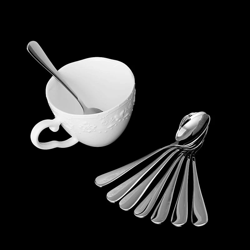 8 Pcs Stainless Steel Coffee Spoon  Dishwasher Safe Nutrition  Making Supply G5AB