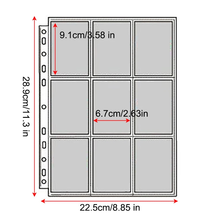 A4 Binder Photocards Holder Kpop Photo Card Page 2/3/4/9/10 Pocket Sleeves PVC Free Photo Album Refills 4x6 10x15 Pocket Sleeves