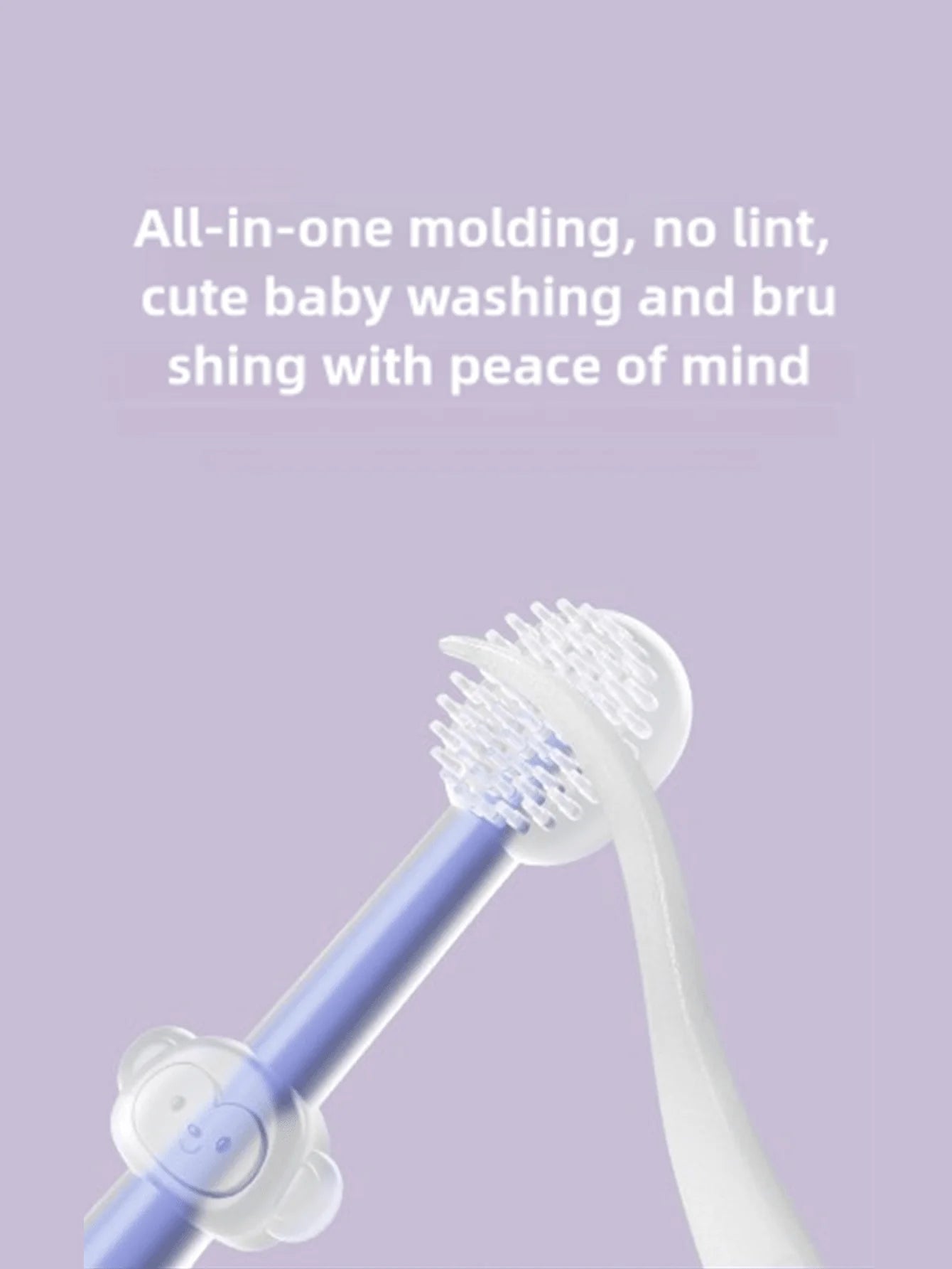 Baby Silicone Toothbrush 3d Wrapped Teeth Tongue Massage Brush Gently Cleans Milk Stains For Training Brush Teeth Child