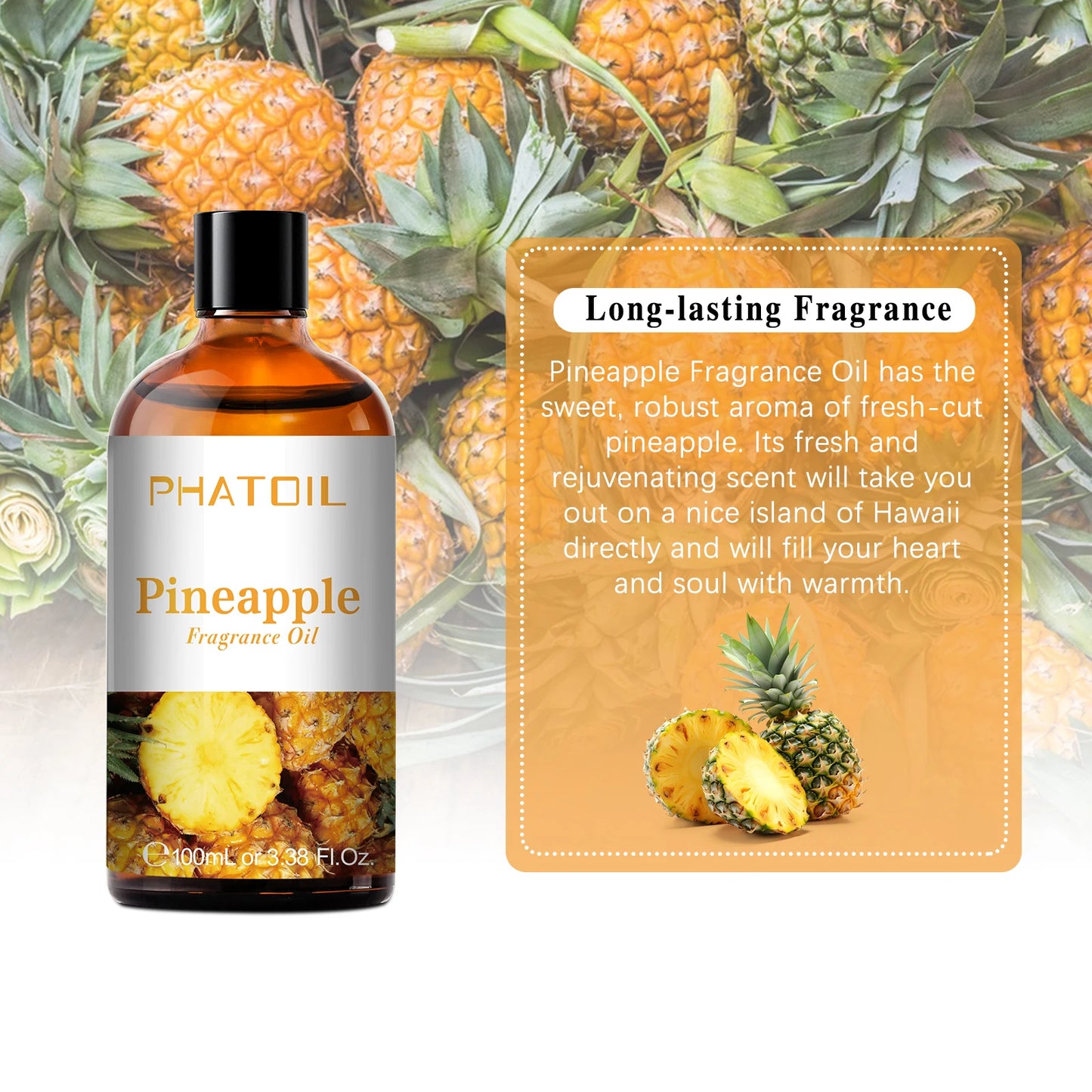 PHATOIL 100ml Aromatherapy Fragrance Oil Coconut & Vanilla Strawberry Cherry Lemon 1/2/3pcs Aroma Oil For Diffuser Candle Making