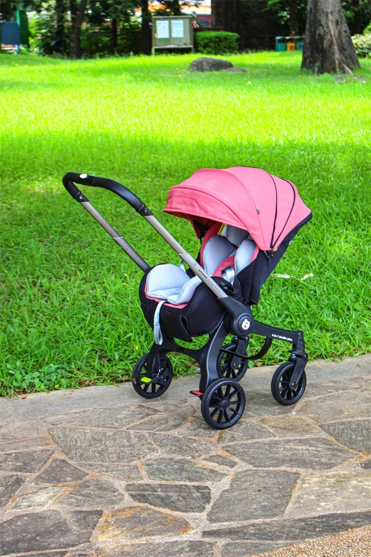 EU STOCK Foldable Lightweight baby stroller Multifunctional Four Wheels poussette bebe 3 en 1 Portable baby wagon