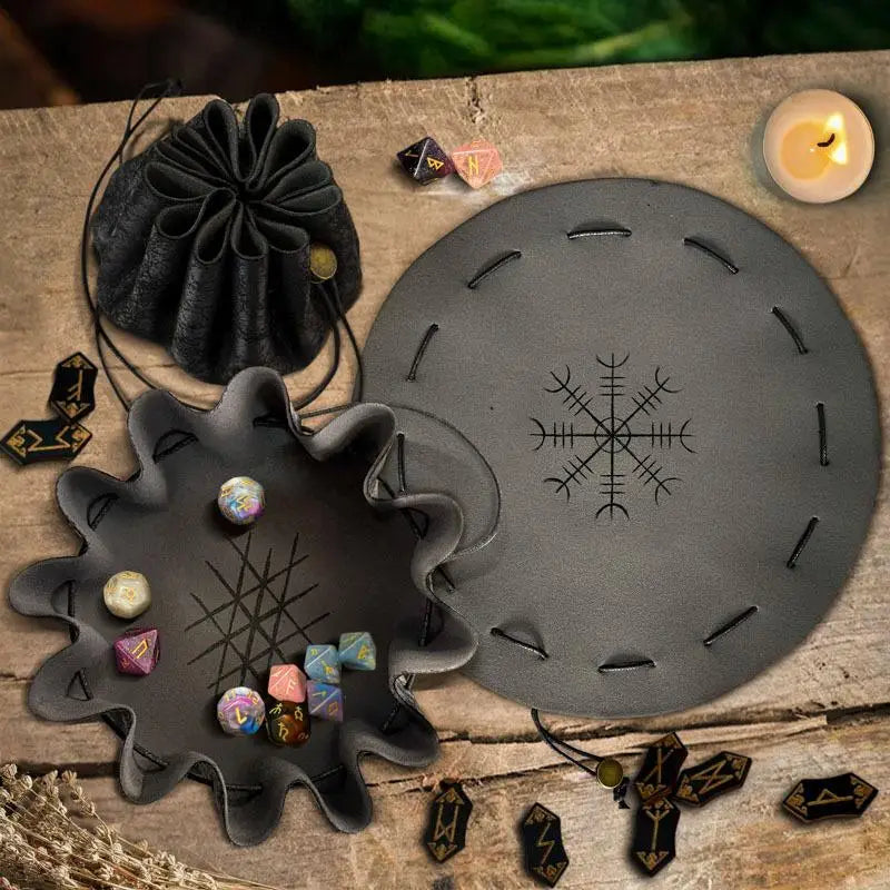 [THG] Drawstring Bag Dices Tray Dices Storage Case Drawstring Small Accessories Storage For Jewelry Coin Keys