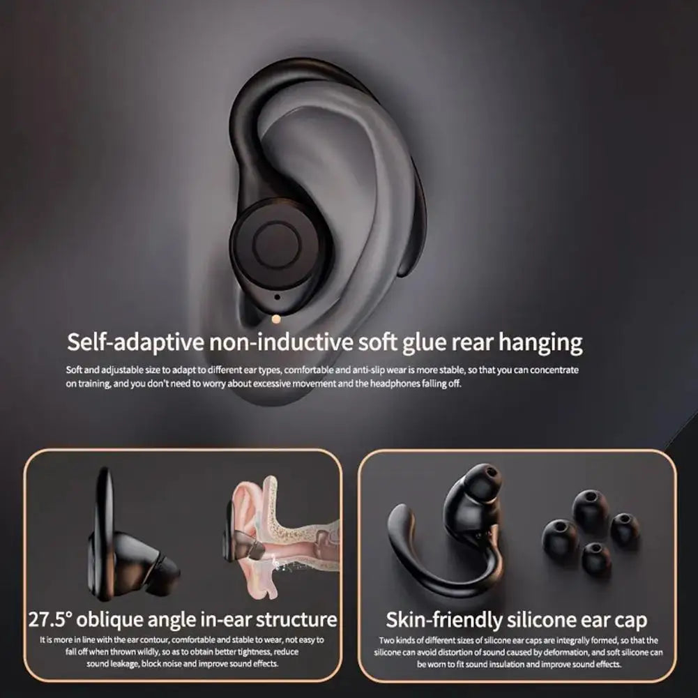 Y7 Bluetooth Earphones Sports Ear Hook Hifi Stereo Bluetooth Bass 5.3 Headphones New Mic Earbuds With Waterproof Wireless