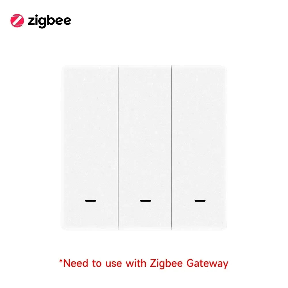 4/3/2/1Gang Tuya Zigbee 3.0 Smart Scene Button Switch Smart Home Wireless Push Remote Controller Battery Powered Devices Linkage