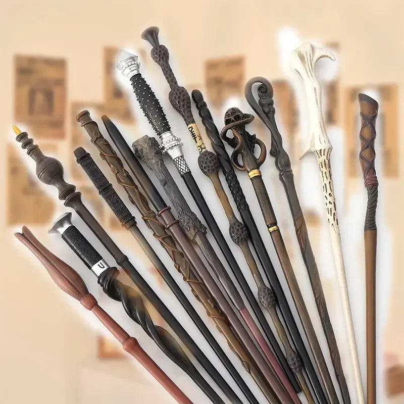 New Anime Cosplay Metal Core Magic Wand Harri Decoration Toy Accessories For Bacchetta Di Plastic Pottee Magic Stick