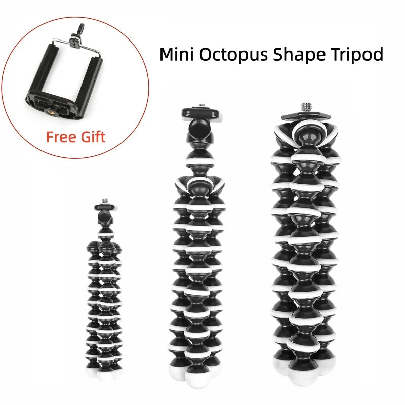 RP01-E Flexible Octopus Tripod Stand Gorillapod for Mobile Phone Camera - Mini Table Desk Stand Compatible with iPhone Samsung