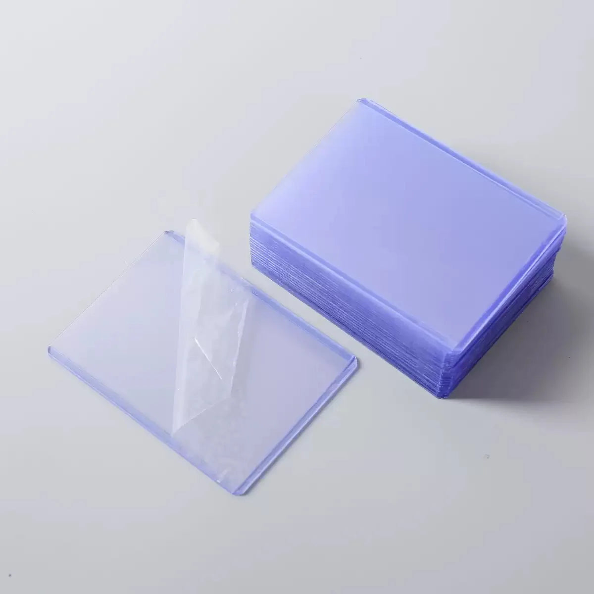1/25/50Pcs Transparent Korean Kpop Card Sleeve with Protective Film Clear Card Holder Idol Photo Game Card Cover 35PT