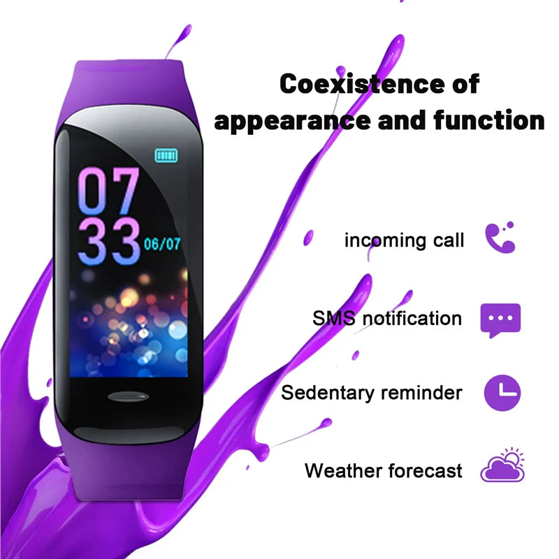 Lenovo C1 Plus Smart Watch Bluetooth Step Counting Sports Bracelet Fitness Tracker Heart Rate Blood Pressure Sleep Men Women