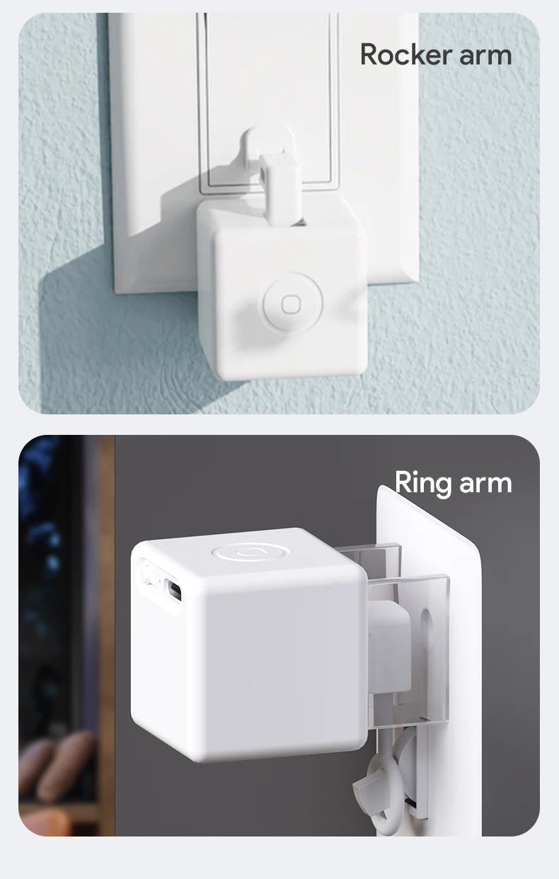 Tuya Zigbee Smart Touch Fingerbot Plus Type-C Rechargeable Robot Button Pusher Arm Switch Works With Alexa Google Home Alice