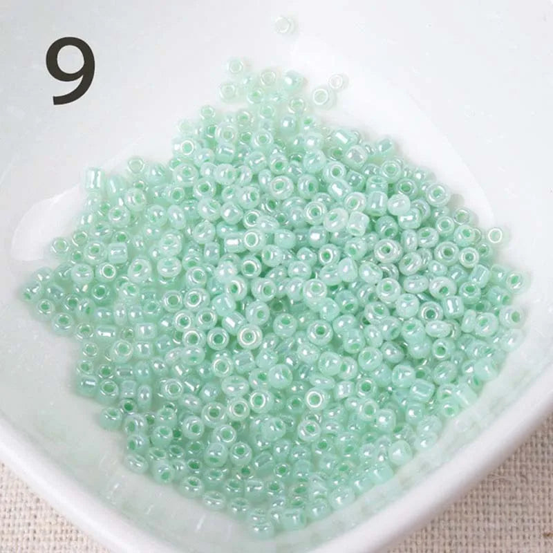 Gold and Silver Color 2mm 3mm 4mm Crystal Glass Spacer beads,Czech Seed Beads For Jewelry Handmade DIY BLUV03X