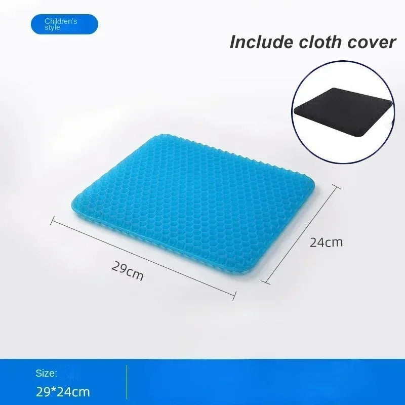 Gel Seat Cushion Double Thick Egg Gel Summer Cushion for Pressure Relief Breathable Chair Pad Car Seat Office Chair Soft Cushion