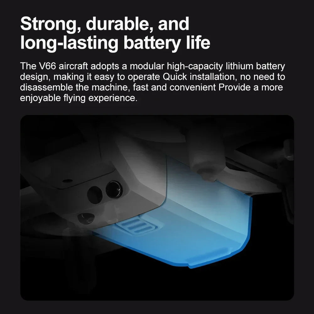 Lenovo V66 Mini Drone | 4K HD Camera, WiFi FPV, Obstacle Avoidance, Pocket-Sized RC Helicopter & Quadcopter