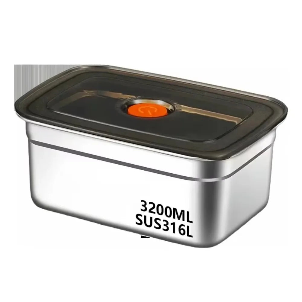 Stainless Steel Camping Lunch Box Sealed Microwave Suitable Preservation Box Large Capacity Leak-proof