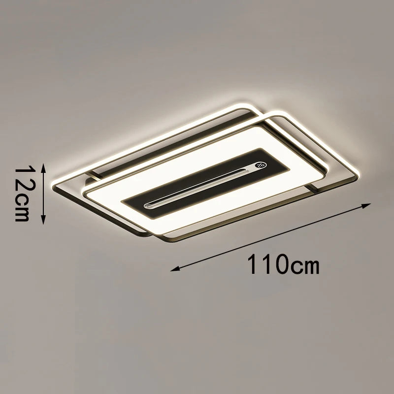 LED ultra-thin ceiling light, modern and simple living room lighting fixture, 2026 new atmospheric rectangular bedroom light