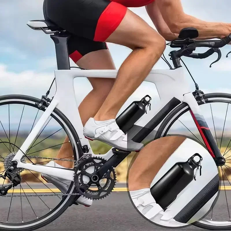 500/750mL Aluminum Outdoor Bike Sports Water Bottle Drinking Kettle Drinking Cup Leakproof Water Jug for Travel Running Camping