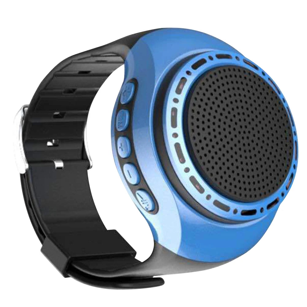 U6 Wrist Watch Bluetooth Speaker With FM Radio USB Charging Portable Outdoor Sports Running Wearable Speaker Wireless Subwoofer