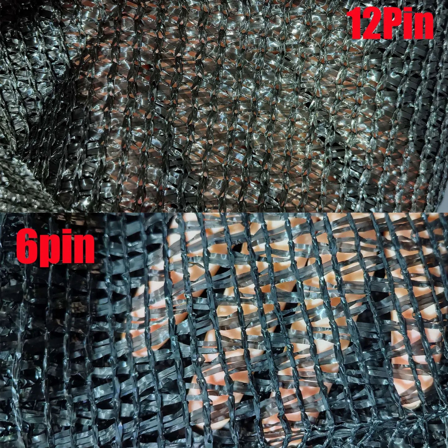 Large Black Garden Sunshade  Breathable UV Block Mesh, Sun & Heat Resistant for Greenhouse & Vegetable Garden Shade Cover, Heatr