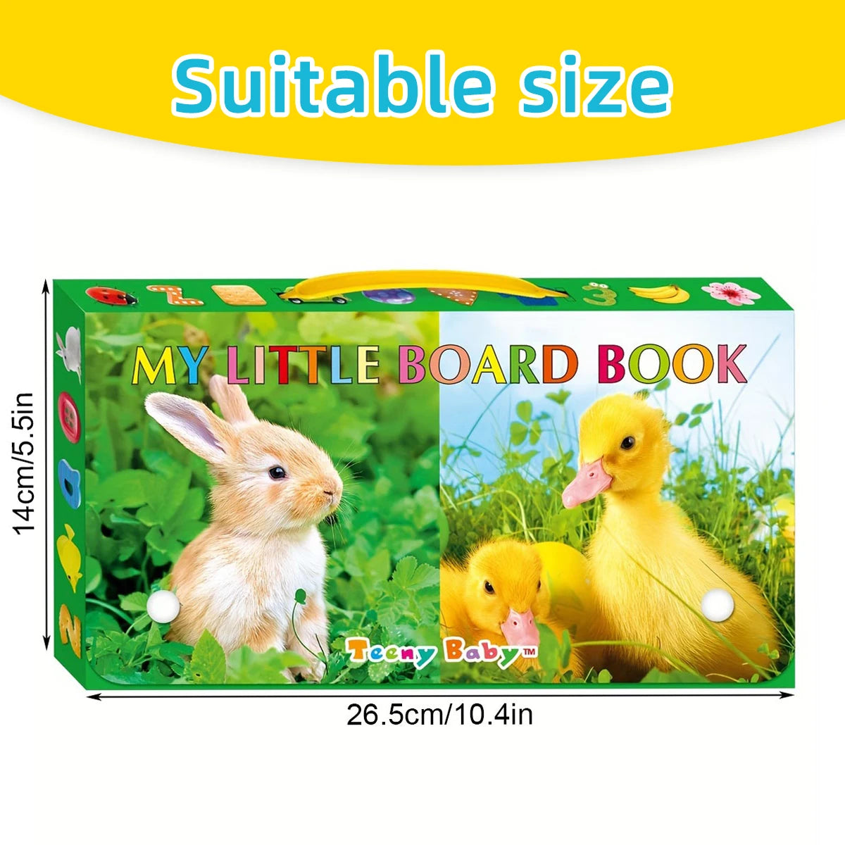 Colorful patterned card book, interactive sensory development gift, bright colors enhance early reading education