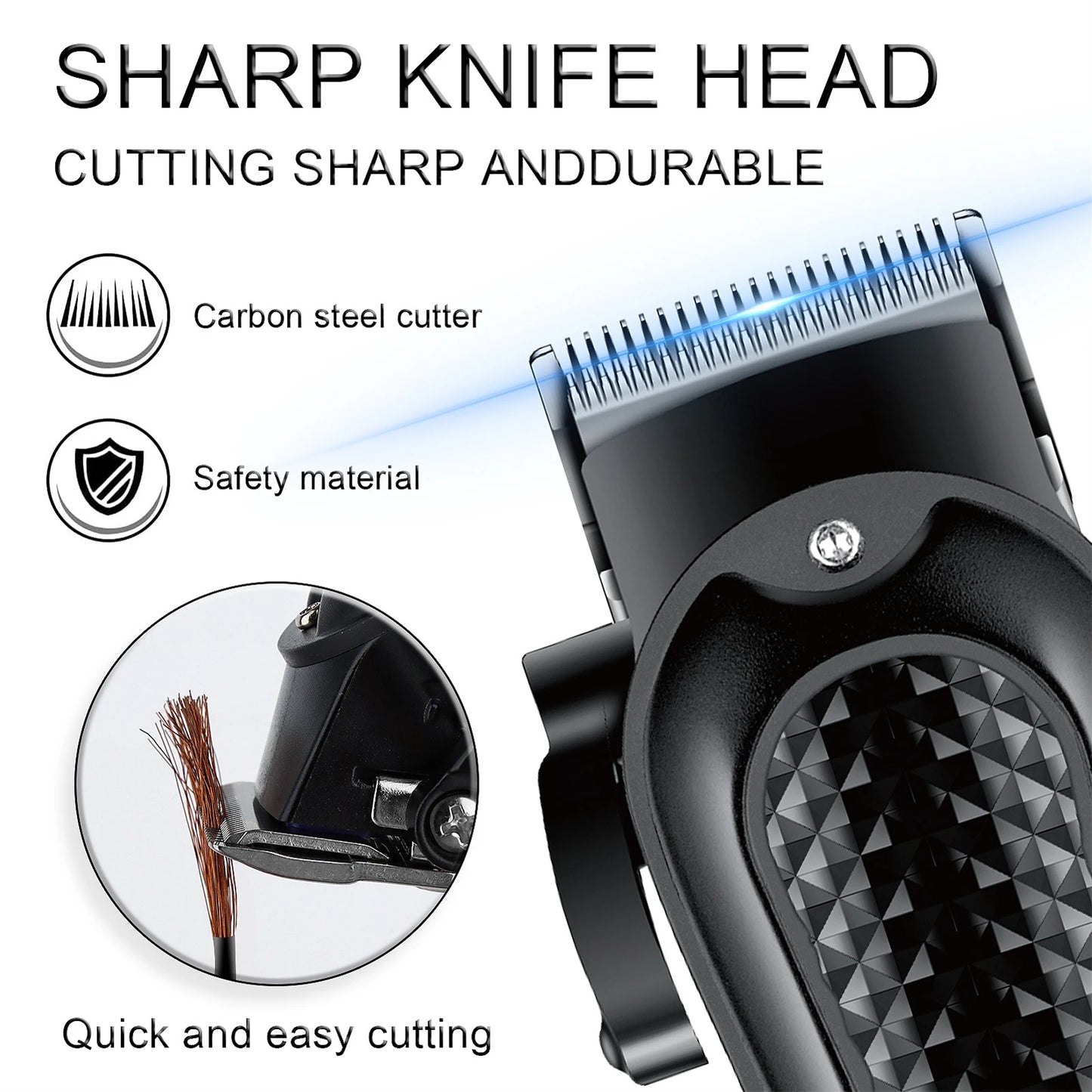 HIENA Professional Barber Clippers UBS 5V1A Rechargeable Low Noise Hair Trimmer for Men Daily Hair Styling Use
