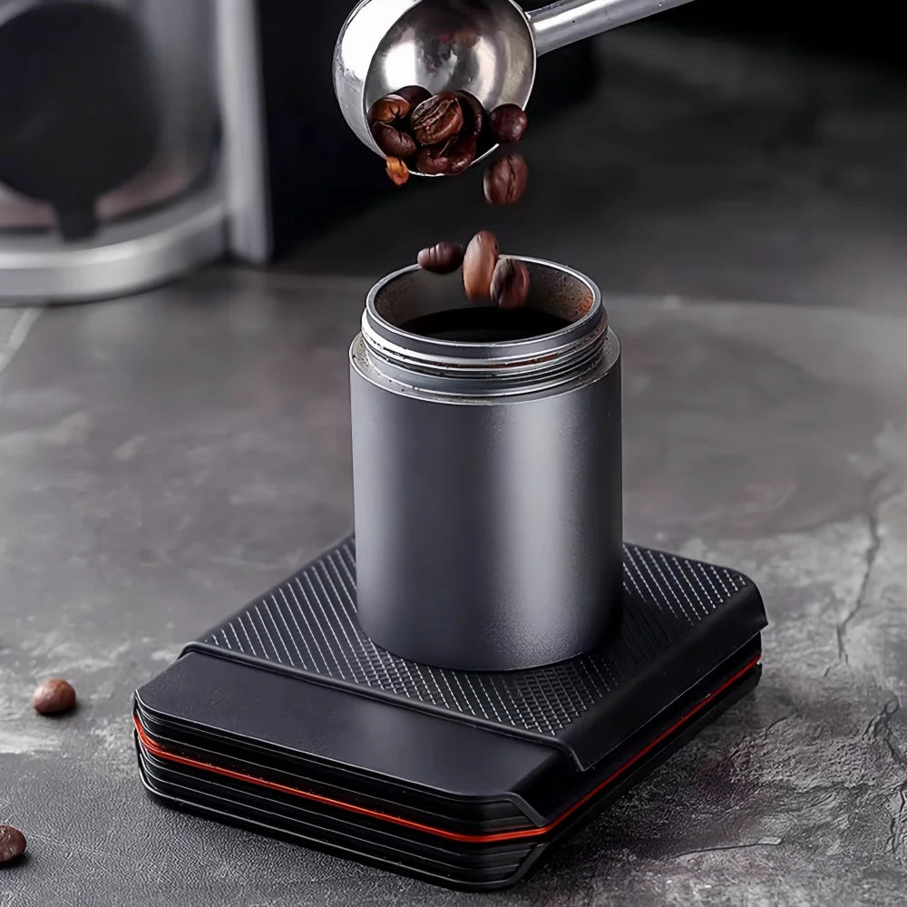 Mini Coffee Scale with Pad LED Display USB Charge Timed Portable High Precision Professional Home Kitchen Cafe CoffeeAccessories