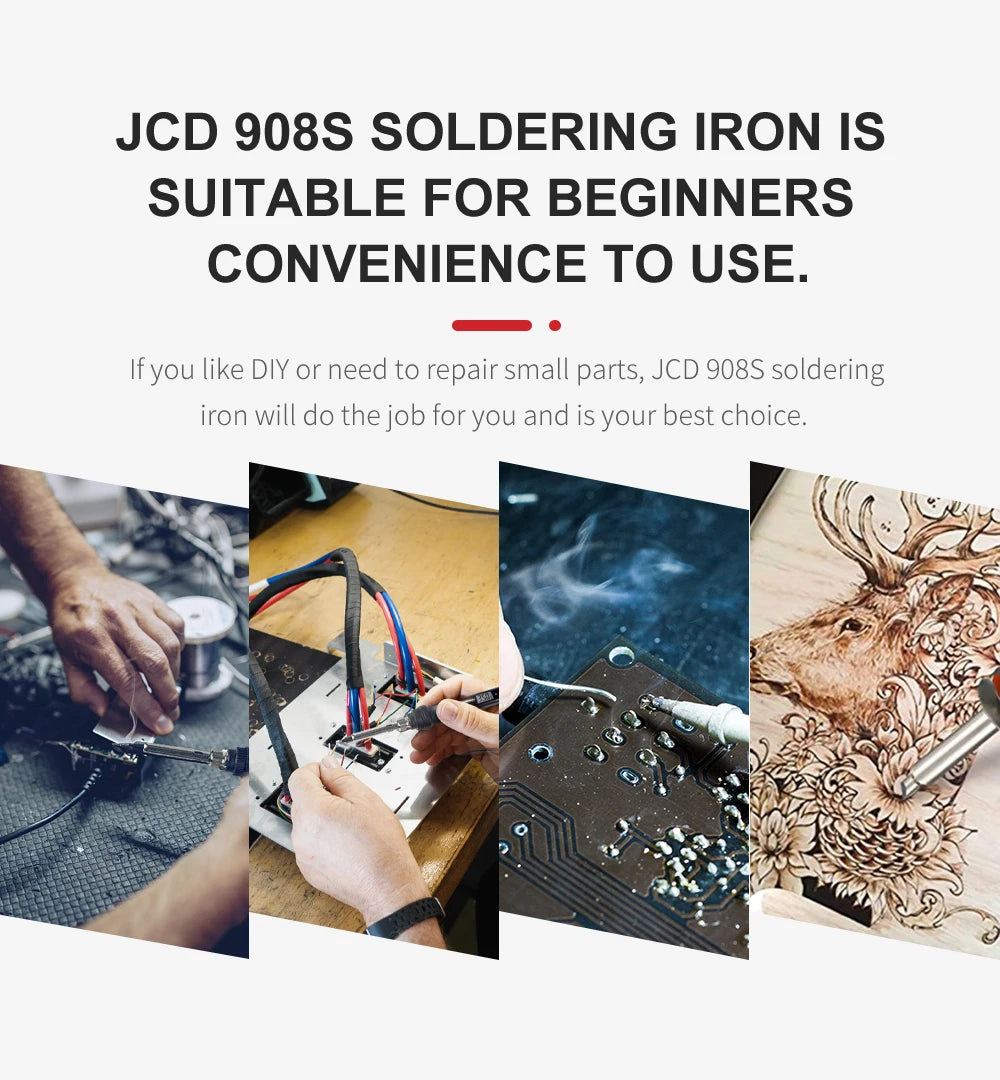 JCD Electric Soldering Iron 80W LCD Digital Display Adjustable Temperature Soldering Iron Tips 220V/110V Welding Solder Tools