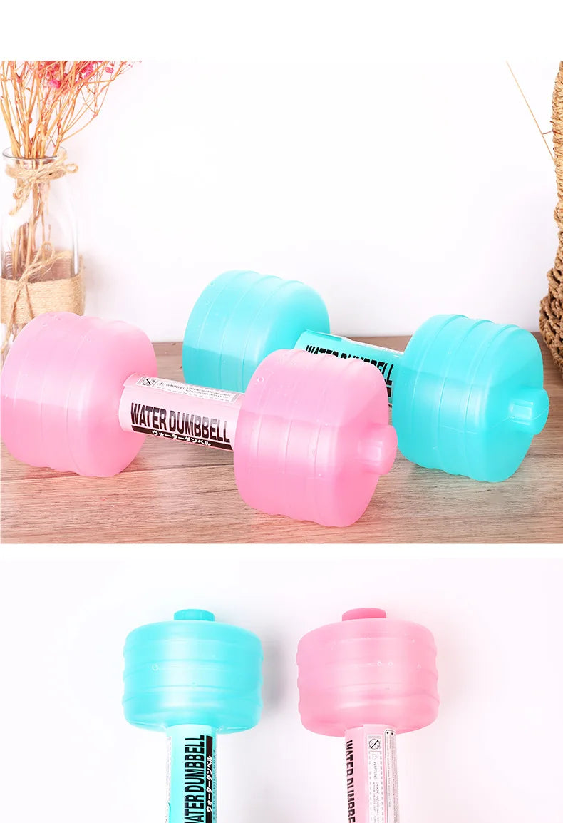 Water-filled Dumbbells Portable Dumbbell Sports Water Bottle for Arm Strength Training Home Gym Fitness