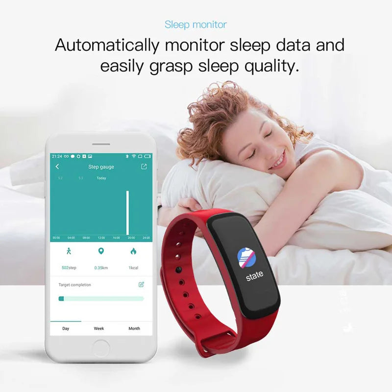 Lenovo C1 Plus Smart Watch Bluetooth Step Counting Sports Bracelet Fitness Tracker Heart Rate Blood Pressure Sleep Men Women