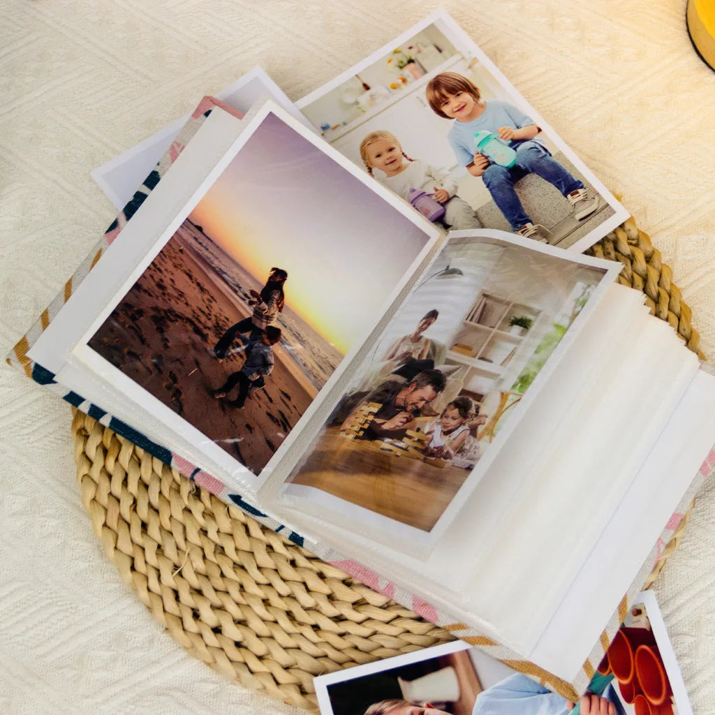 7-inch 100-piece Photo Album Bookshelf Album Fabric Cover Album Suitable For Storing Family Anniversary And Wedding Photos