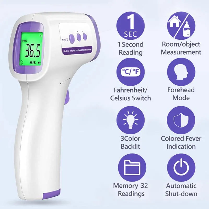 Digital Infrared Fever Thermometer Medical Household Digital Infant Adult Non-contact Laser Body Temperature Ear Thermometer