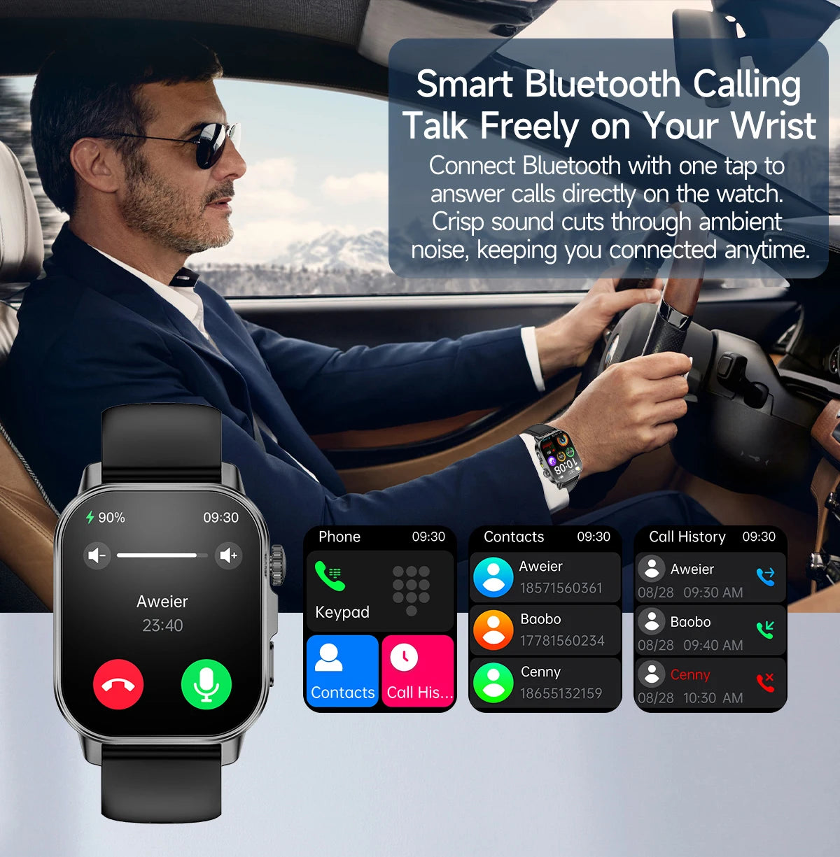2026 New Accurate Diagnosis Smart Watch ECG Blood oxygen BP Uric acid Lipids Health HD AMOLED Screen call Smart watch Men Women