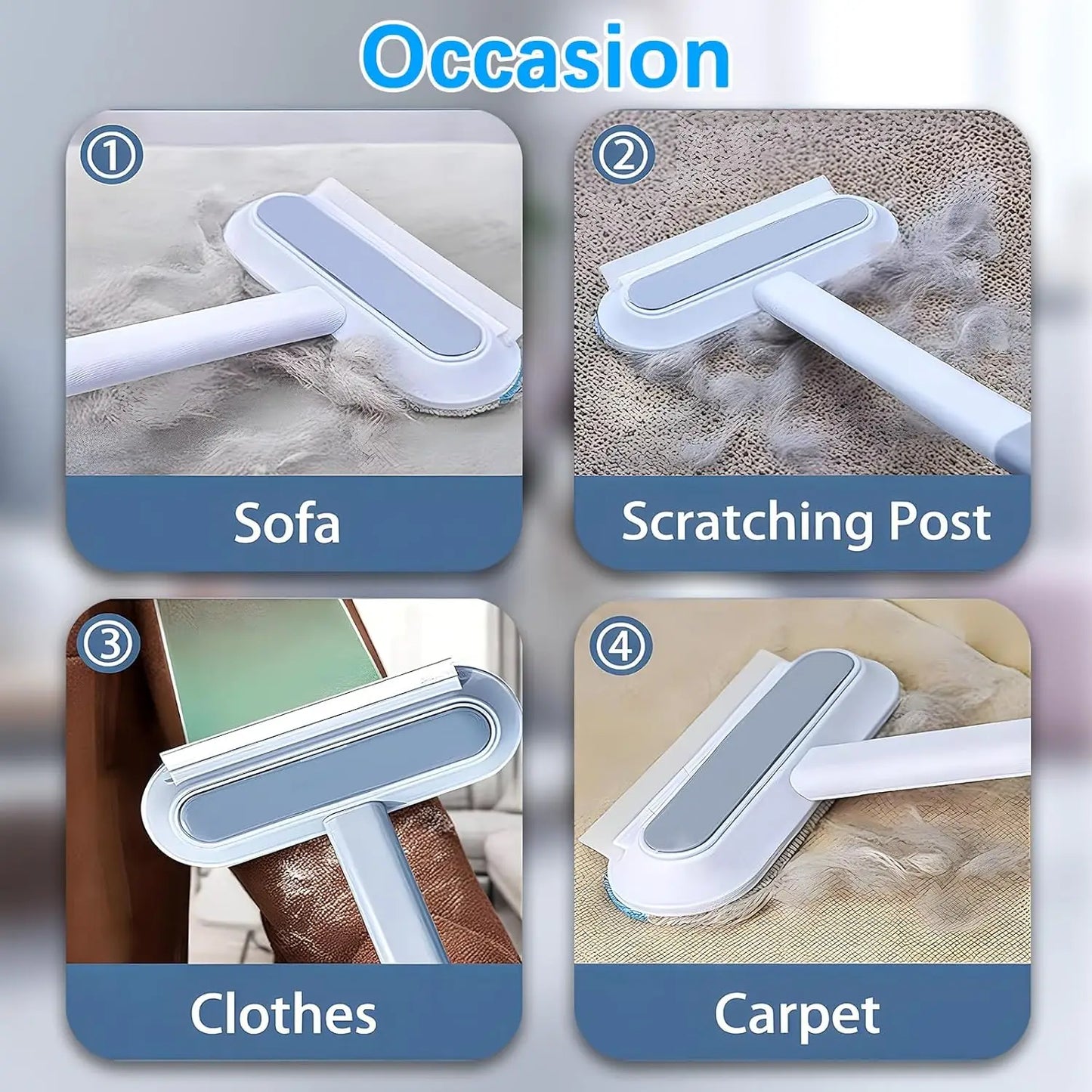 Pet Furniture Hair Remover,Suitable For Sofas,Carpets,Clothes, Bedding,Reusable And Washable Multifunctional Cleaning Brush ﻿
