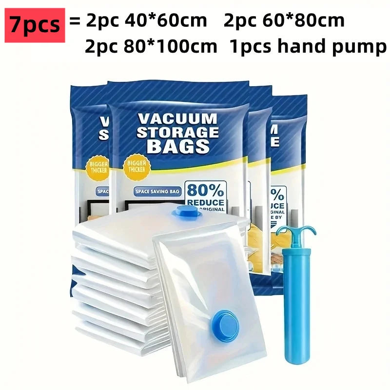 Vacuum storage bag space saving bag for clothes, mattresses, blankets, duvets, pillows, quilts, travel, moving