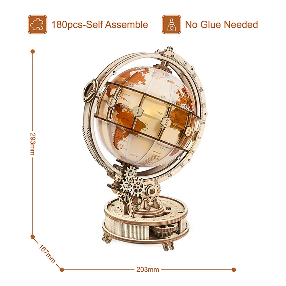 ROKR Curious Discovery Series 3D Wooden Puzzle Games Assembly Telescope Orrery Model Buliding Kits Toys Gift ST
