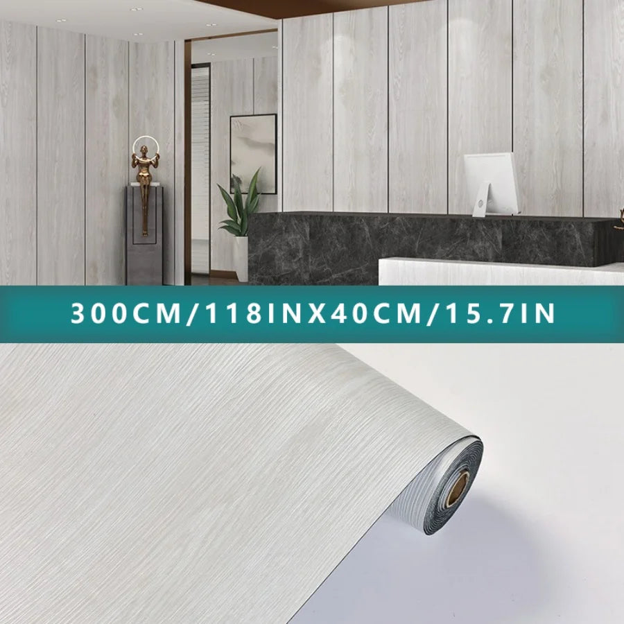 Vinyl Flooring Roll 15.7"W X 118"L/ 12.9 Sq.Ft, Peel and Stick Wall Tiles Vinyl Plank Flooring for Any Room, Easy DIY