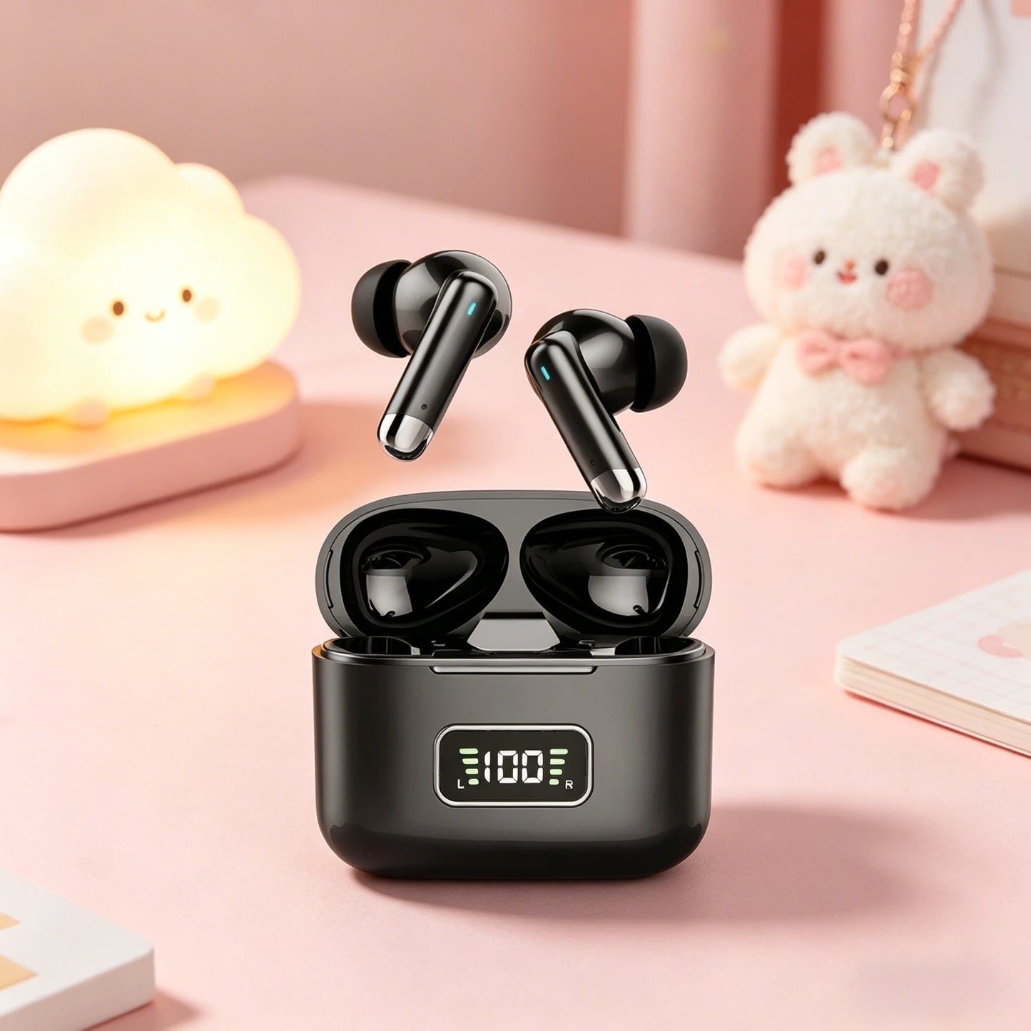 New Bluetooth headset Wireless Headphones Sport Earphones Waterproof Noise Reduction in-ear Wireless Earbuds With Mic For phones