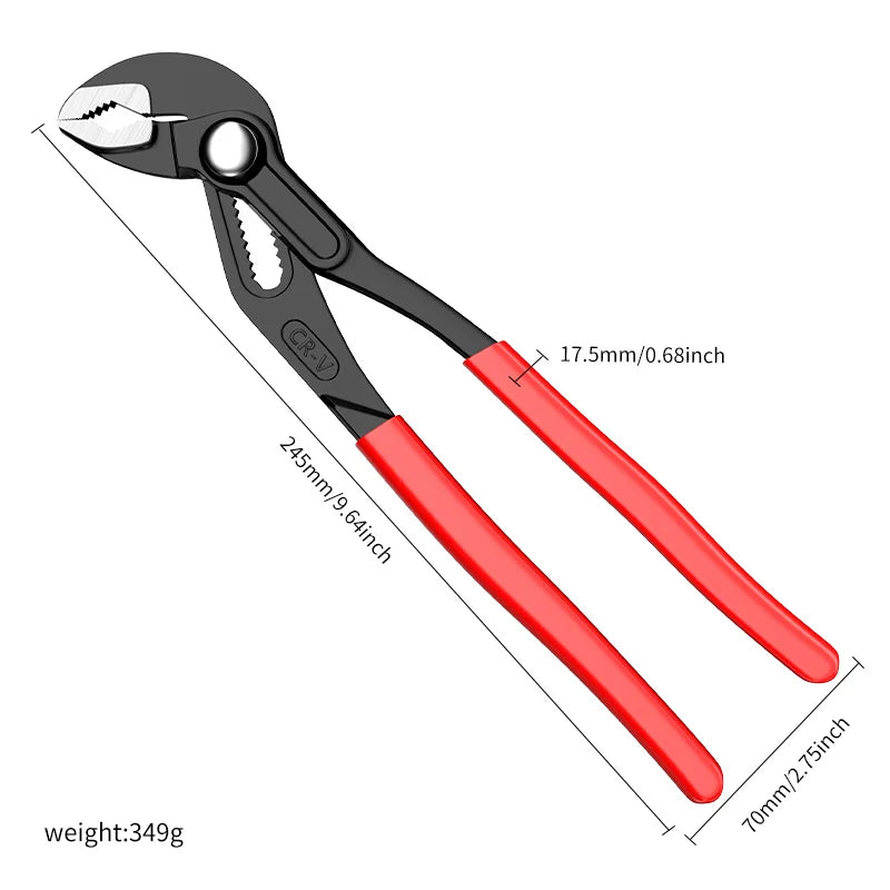 1pc multifunctional water pump tongs, universal wrenches with large openings that can be quickly adjusted, water heating wrenche