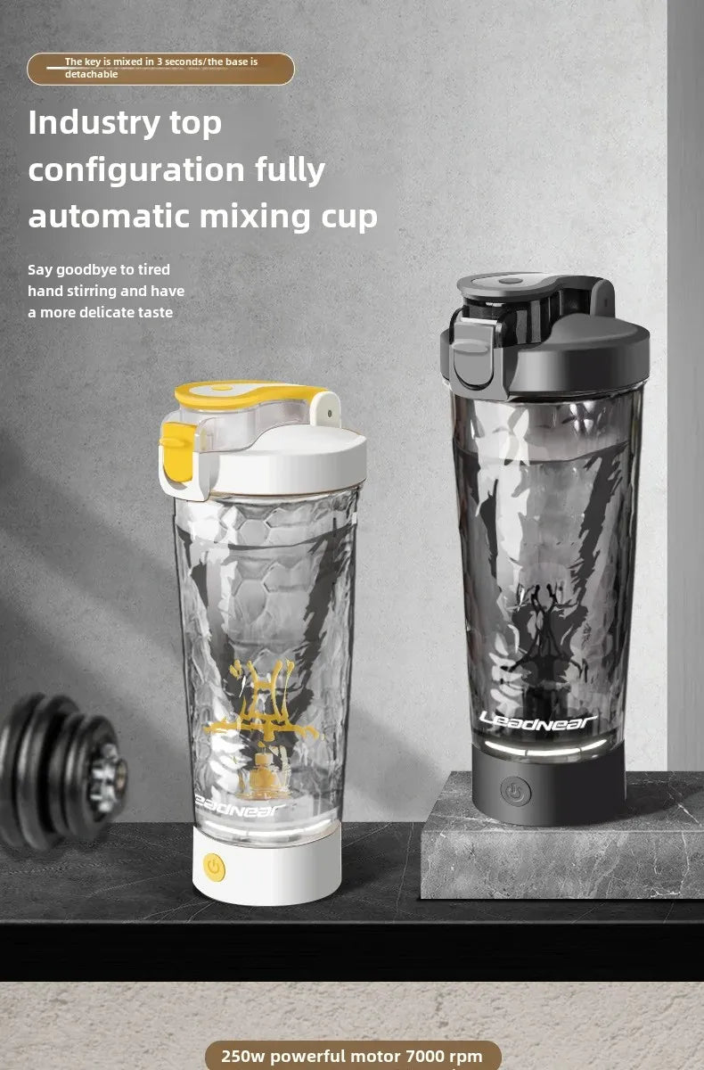 Premium Electric Protein Shaker Bottle Portable Mixer Cup USB Rechargeable Shaker Cups for Protein Shakes Sports Fitness Cup