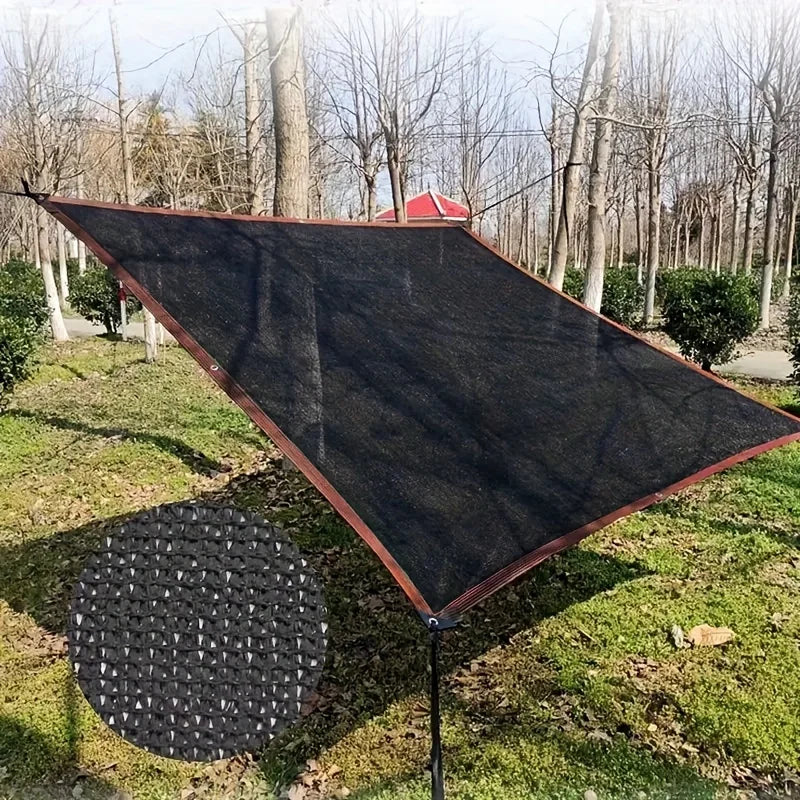 Easy to install black sunshade net for balconies, courtyards and swimming pools, anti-UV awnings and greenhouse sunshade nets