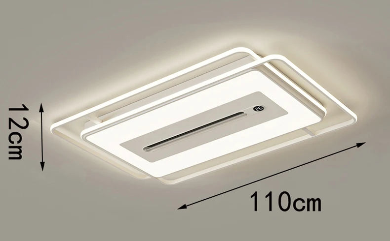 LED ultra-thin ceiling light, modern and simple living room lighting fixture, 2026 new atmospheric rectangular bedroom light